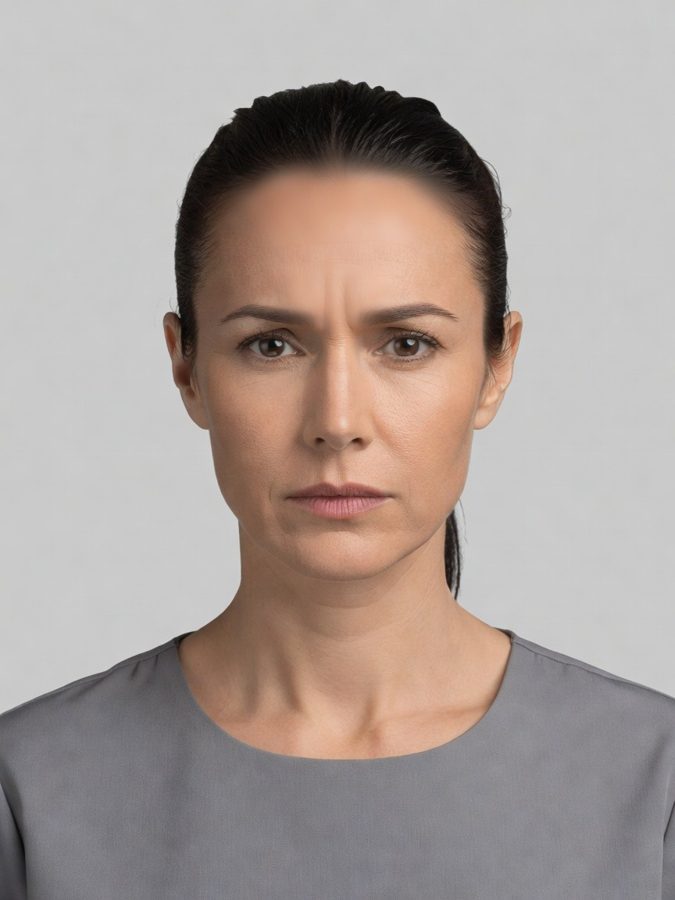 Forehead and frown lines, full upper face — after