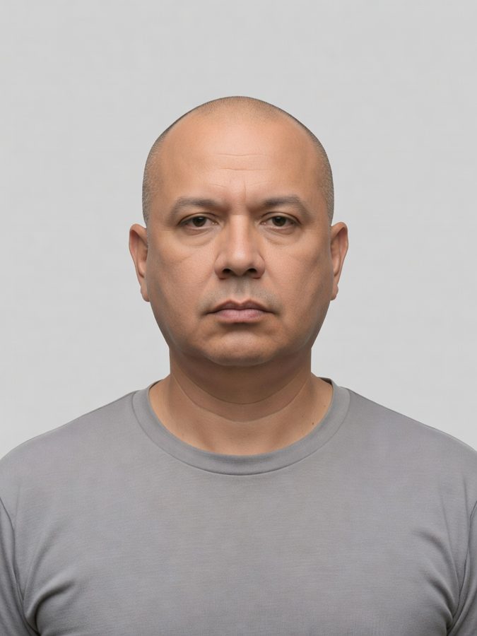 Midface volume restored with two syringes — before