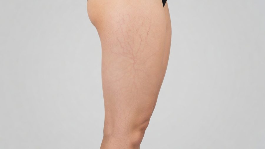 Fan of thigh veins cleared in one session — after